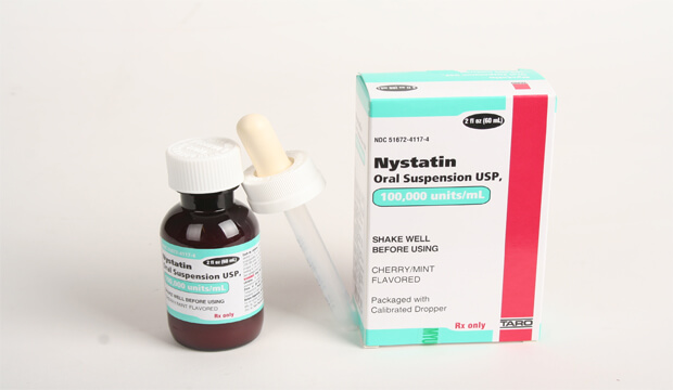 nystatin swish and swallow dosage oral thrush